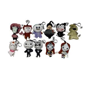 The Nightmare Before Christmas Plush Bag Clip Complete Set of 11 Stuffed Animal